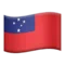 🇼🇸 Bayrak: Samoa iPhone üzerinde emoji (iOS 17.4)