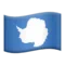 🇦🇶 Flagga: Antarktis emoji på iPhone (iOS 11.2)
