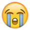 Luid huilend gezicht emoji op Apple iOS 9.1