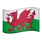 󠁧󠁢󠁷󠁬󠁳󠁿 Drapeau : Pays de Galles emoji sur iPhone (iOS 11.3)