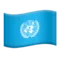 🇺🇳 Drapeau : Nations Unies emoji sur iPhone (iOS 13.2)