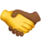 El sıkışma: Ten rengi yok, Orta koyu ten rengi iPhone üzerinde emoji (iOS 17.4)