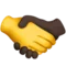 El sıkışma: Ten rengi yok, Koyu ten rengi iPhone üzerinde emoji (iOS 17.4)