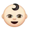 Bebis: Ljus hudton emoji på iPhone (iOS 9.1)