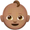 Baby: Medium Skin Tone emoji on iPhone