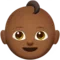 Μωρό: Μέτριος-Σκούρος Τόνος Δέρματος emoji στο iPhone (iOS 10.0)