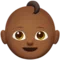 Baby: Medium-Dark Skin Tone emoji on iPhone (iOS 13.1)