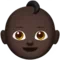 Baby: Dark Skin Tone emoji on Apple iOS 10.0