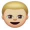 Boy: Medium-Light Skin Tone emoji on Apple iOS 9.1