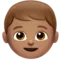 Boy: Medium Skin Tone emoji on Apple iOS 10.2