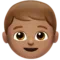 Boy: Medium Skin Tone emoji on iPhone