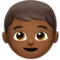 Boy: Medium-Dark Skin Tone emoji on Apple iOS 10.0