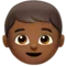 Chlapec: Středně tmavý odstín pleti emoji na Apple iOS 11.1