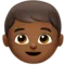 Budak lelaki: ton kulit sederhana gelap emoji di Apple iOS 17.4