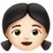 Girl: Light Skin Tone emoji on Apple iOS 10.0