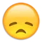 Disappointed Face emoji on Apple iOS 8.3