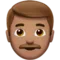 Mand: Mellem hudtone emoji på Apple iOS 12.1