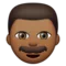 Man: Mellanmörk hudton emoji på iPhone (iOS 9.1)