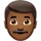 Άνδρας: Μέτριος-Σκούρος Τόνος Δέρματος emoji στο iPhone (iOS 10.0)