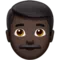 Pria: Warna Kulit Gelap emoji di iPhone (iOS 14.5)