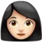 Γυναίκα: Ανοιχτόχρωμος τόνος δέρματος emoji στο iPhone (iOS 17.4)