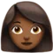 Γυναίκα: Μέτριος-Σκούρος Τόνος Δέρματος emoji στο iPhone (iOS 10.0)