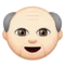 Uomo anziano: carnagione chiara emoji su Apple iOS 9.3