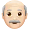Uomo anziano: carnagione chiara emoji su Apple iOS 10.0