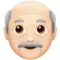 Yaşlı Adam: Açık Ten Rengi Apple üzerinde emoji iOS 13.3