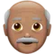 Old Man: Medium Skin Tone emoji on iPhone