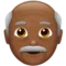 Old Man: Medium-Dark Skin Tone emoji on Apple iOS 10.3
