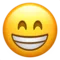 Beaming Face with Smiling Eyes emoji on iPhone