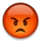 Enraged Face emoji on Apple iOS 4.0