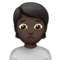 Person Frowning: Dark Skin Tone emoji on iPhone