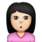 Špulící se osoba: Světlý odstín pleti emoji na Apple iOS 9.3
