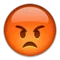 Enraged Face emoji on Apple iOS 9.0