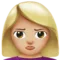 Špulící se osoba: Středně světlý odstín pleti emoji na Apple iOS 10.0
