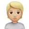 Persona che fa il broncio: carnagione medio-chiara emoji su Apple iOS 16.4