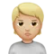 Person Pouting: Medium-Light Skin Tone emoji on Apple iOS 17.4