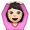 表示同意的人：肤色较浅 iPhone 上的表情符号 (iOS 8.3)