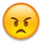 Cara enfadada emoji a Apple iOS 4.0