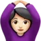 Person Gesturing OK: Light Skin Tone emoji on iPhone (iOS 13.1)