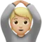 Person, die mit „OK“ gestikuliert: Mittlerer bis heller Hautton Emoji auf Apple iOS 17.4