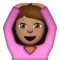 Persona che fa un gesto OK: carnagione media emoji su Apple iOS 8.3