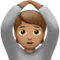Person Gesturing OK: Medium Skin Tone emoji on iPhone