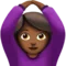 Person Gesturing OK: Medium-Dark Skin Tone emoji on iPhone (iOS 13.1)