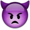 Angry Face with Horns emoji on Apple iOS 9.1