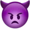 Angry Face with Horns emoji on Apple iOS 10.2