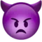 Angry Face with Horns emoji on Apple iOS 11.2