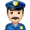 Police Officer: Light Skin Tone emoji on iPhone (iOS 13.1)